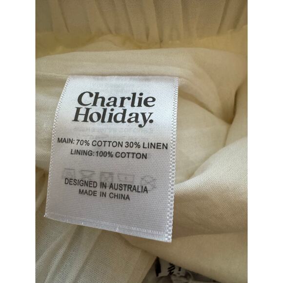 New ~ CHARLIE HOLIDAY  ~ High Rise Romi Shorts Size 4 ANTHROPOLOGIE - Picture 6 of 8